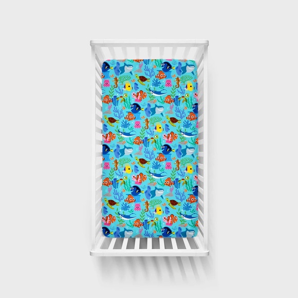 Little Sleepies Disney & Pixar Finding Nemo Standard Crib Sheet - Picture 3 of 4